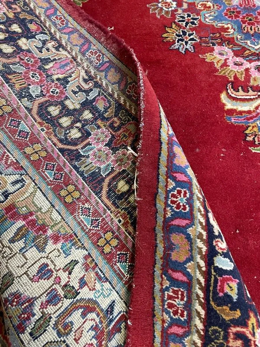 Large Vintage Kerman Wool Rug - Image 2