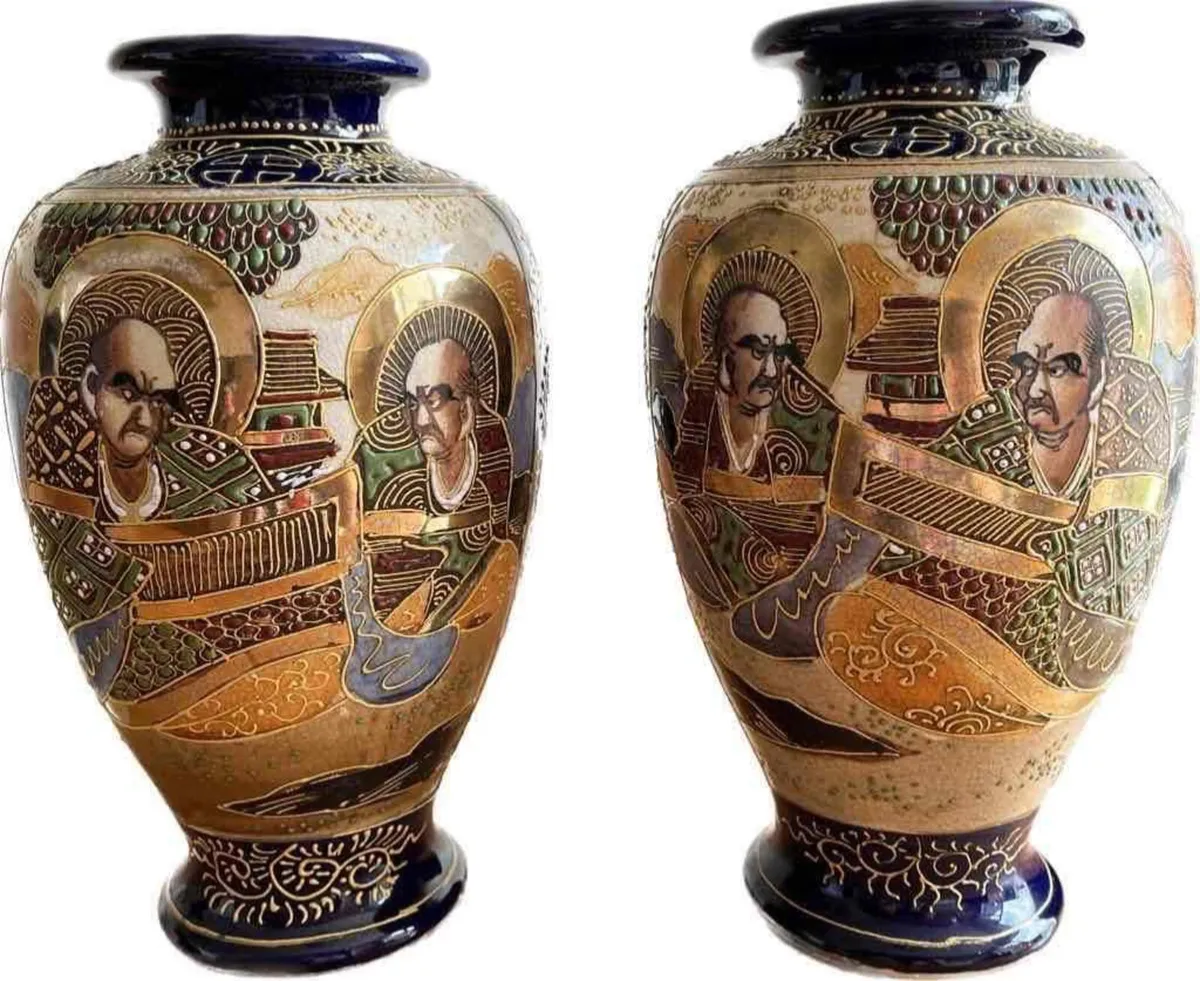 Early 20th Century Satsuma Vases - Image 1