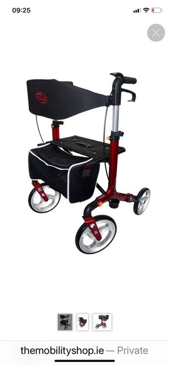 Rollator Walker (brand new) Antor 7.85kg Aluminium Foldable Rollator with Brakes - Image 1