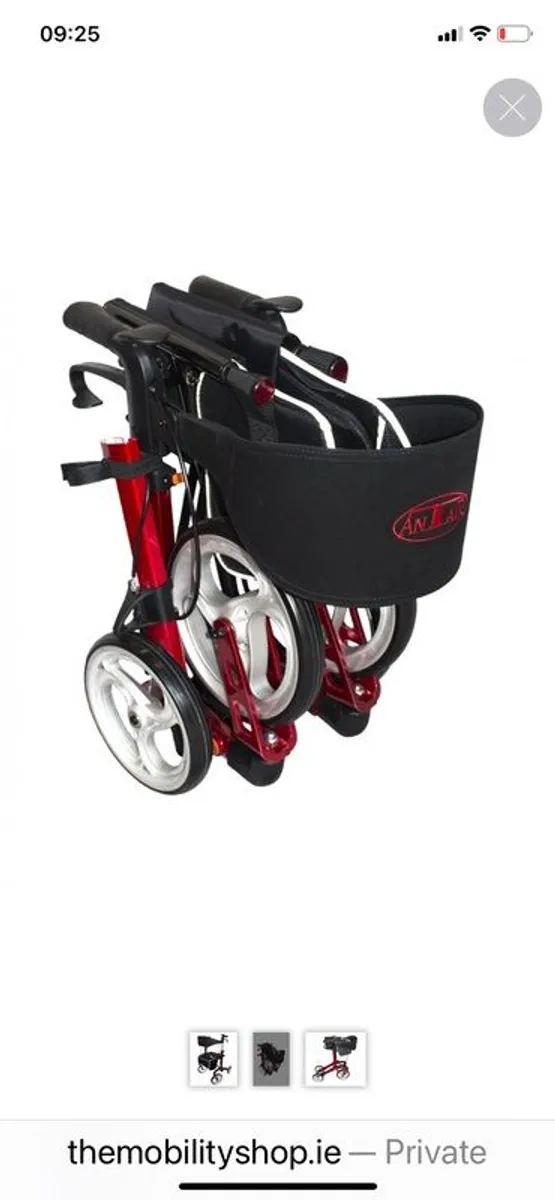 Rollator Walker (brand new) Antor 7.85kg Aluminium Foldable Rollator with Brakes - Image 2
