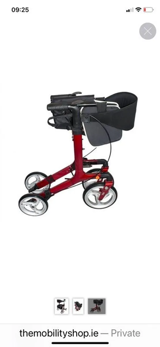 Rollator Walker (brand new) Antor 7.85kg Aluminium Foldable Rollator with Brakes - Image 3