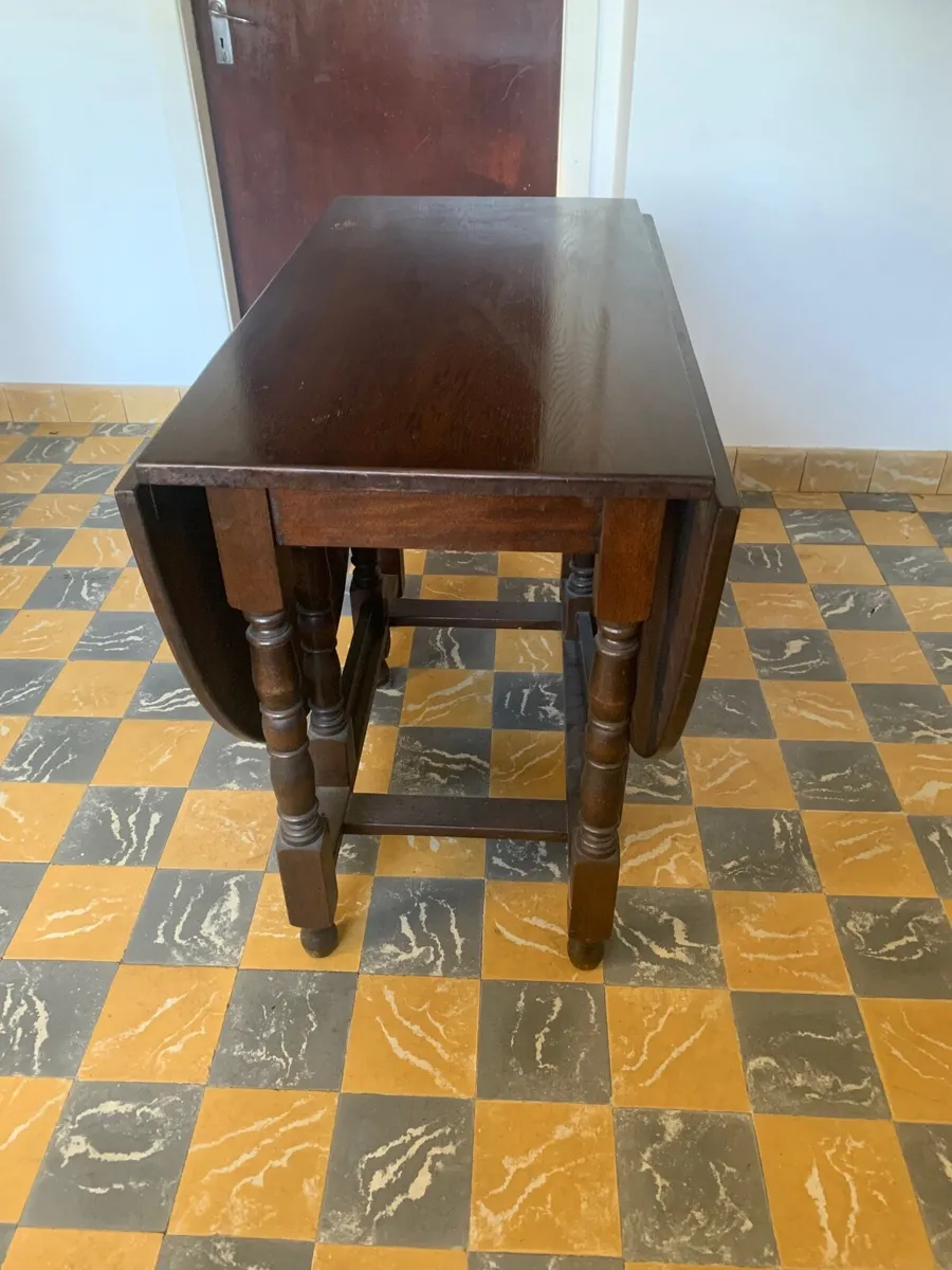 Drop leaf dining table - Image 2