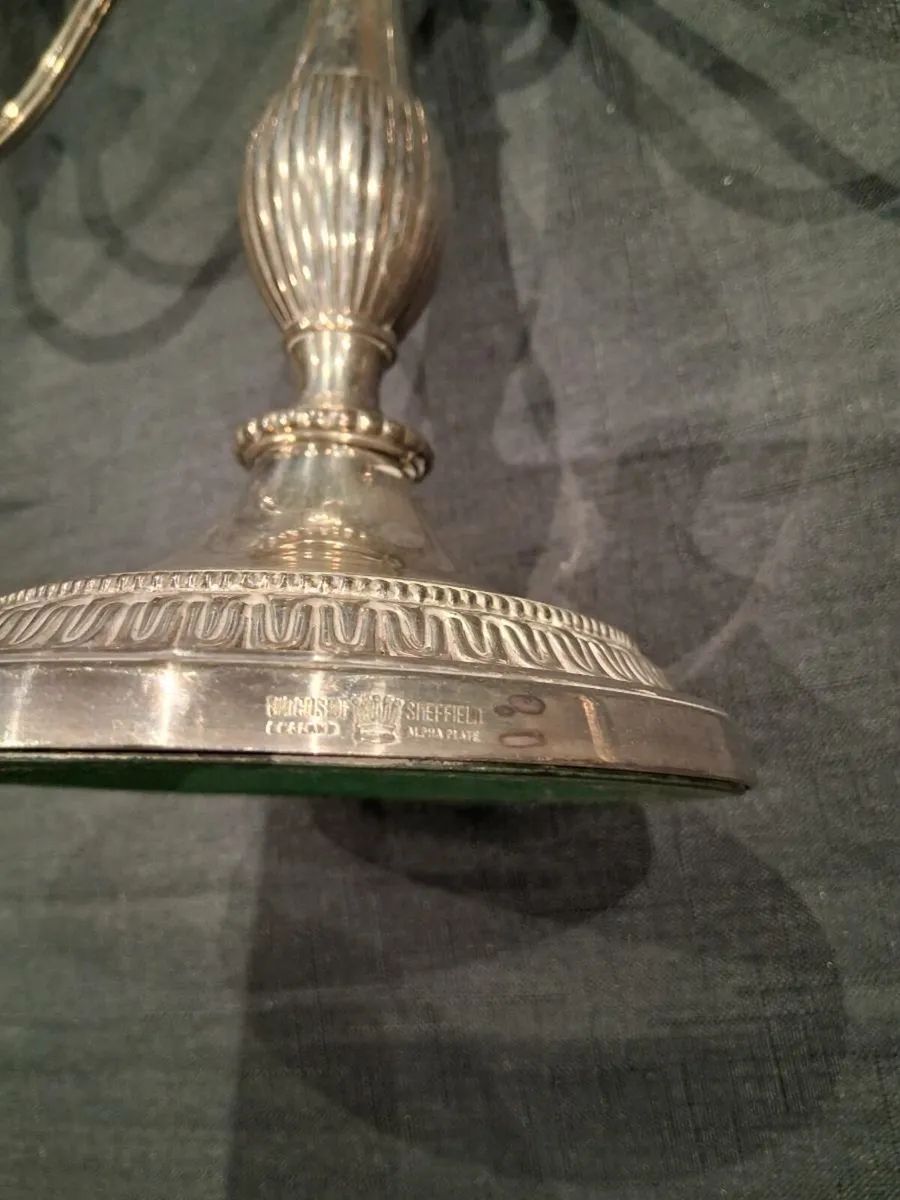 Viners Silver Plated Trio Candle Holder - Image 3