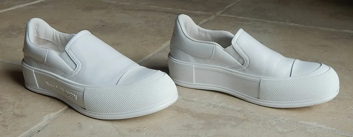 Pair of Alexander McQueen Deck Plimsoll Sneakers - Image 2