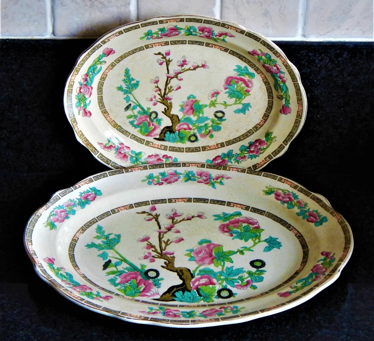 2 Staffordshire Lord Nelson Ware Platters - Image 1