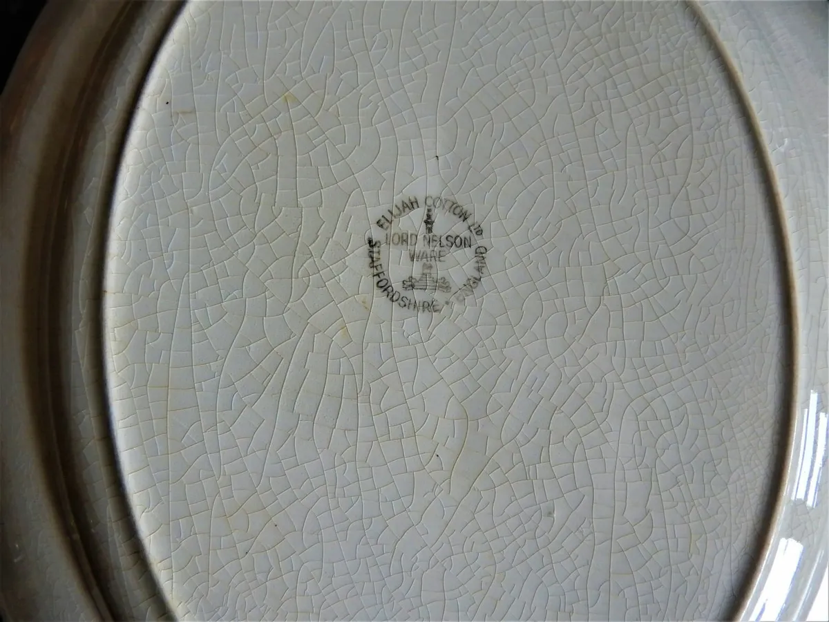 2 Staffordshire Lord Nelson Ware Platters - Image 3