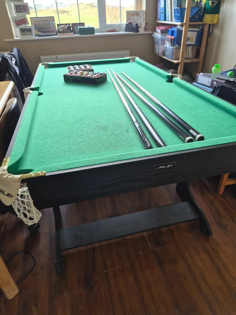 Fold up 6 foot Riley pool table - Image 3