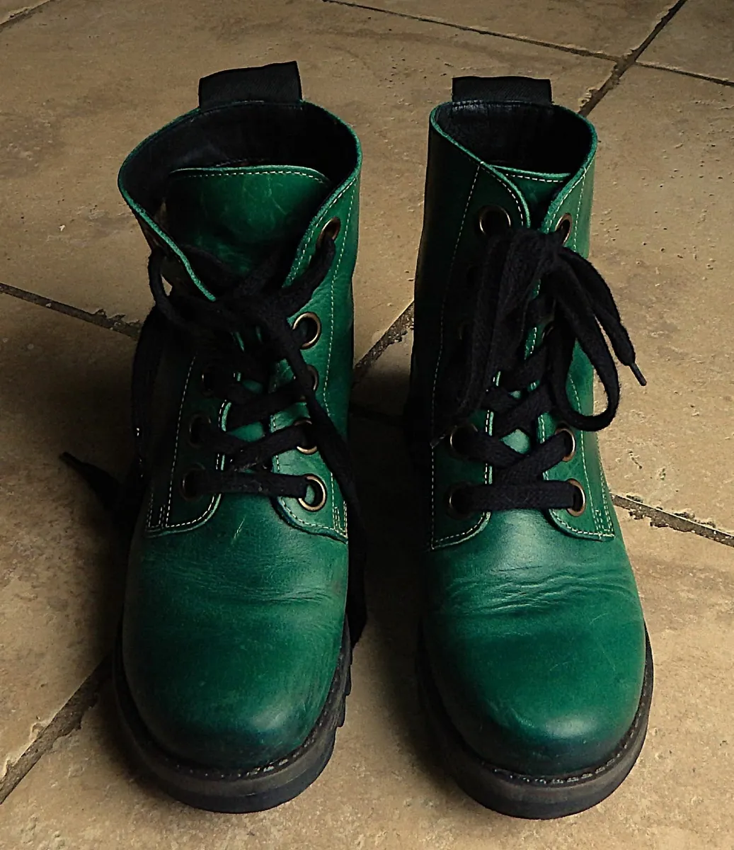 Pair of FLY London Ladies Leather Boots, Size 5 - Image 4