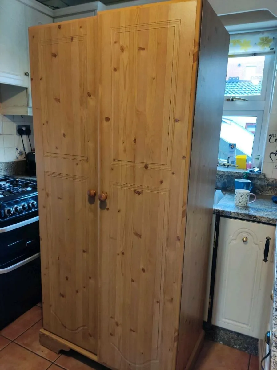 Solid Pine Wardrobe..mint condition! - Image 1