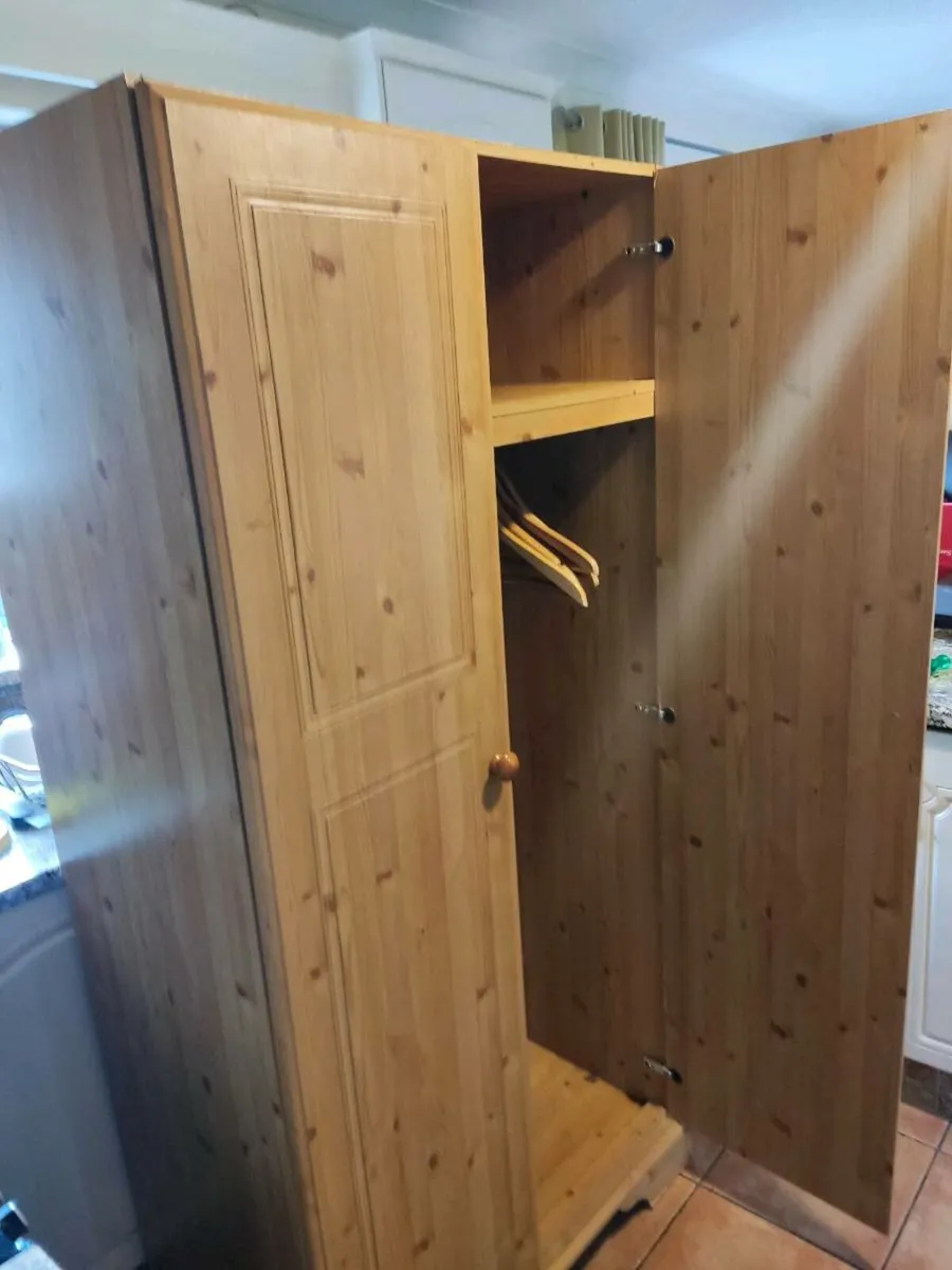 Solid Pine Wardrobe..mint condition! - Image 2
