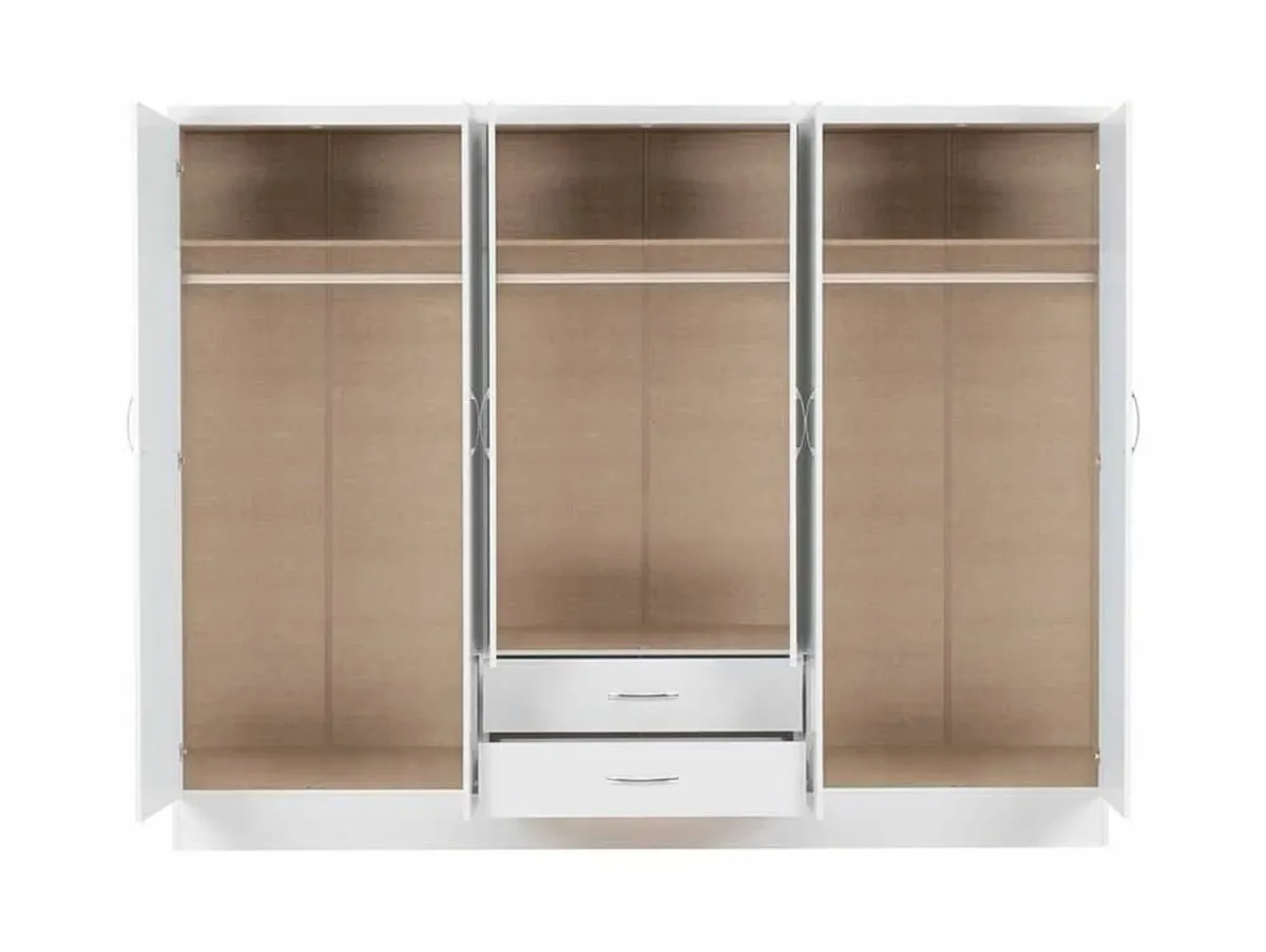 6 DOOR WARDROBES 🎄FULLY ASSEMBLED 🎄 - Image 2