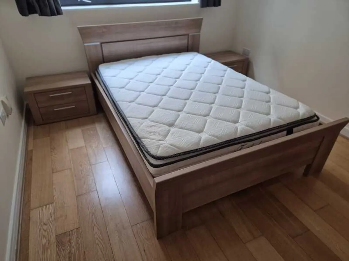 Kube Interior Bedframe and bedside Tables - Image 1