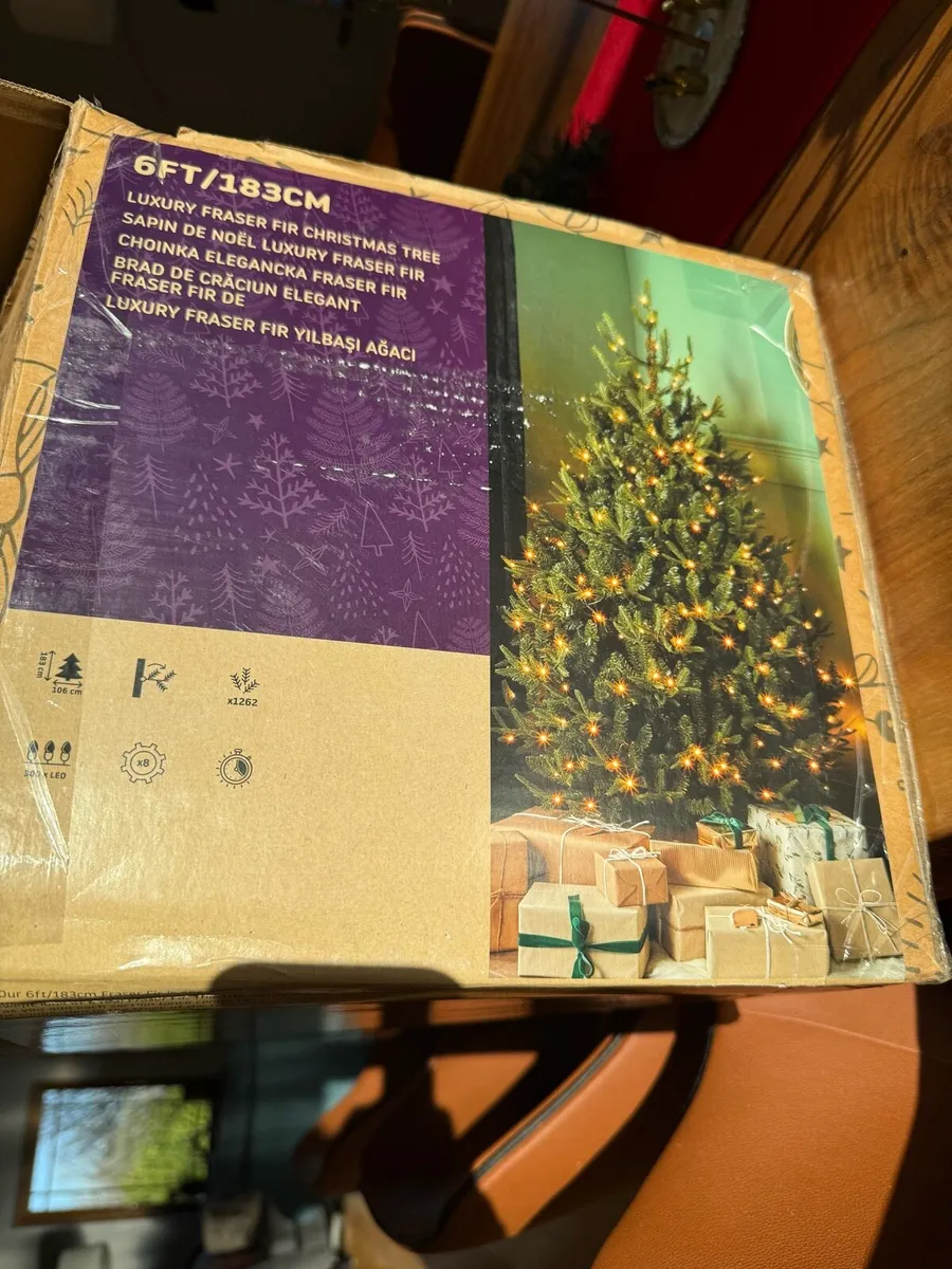 Luxury Fraser Fir pre lit Christmas tree