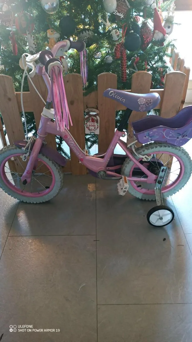 14-inch "Olivia Splash" Kids' Bike with Stabiliser - Image 1