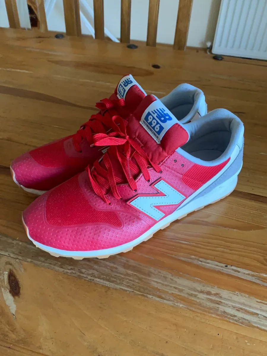 Red Cloth Nylon New Balance Runners - Image 1