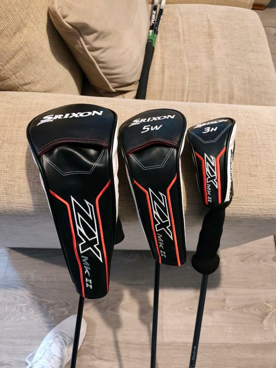 Srixon driver and 5 wood and hybrid - Image 1