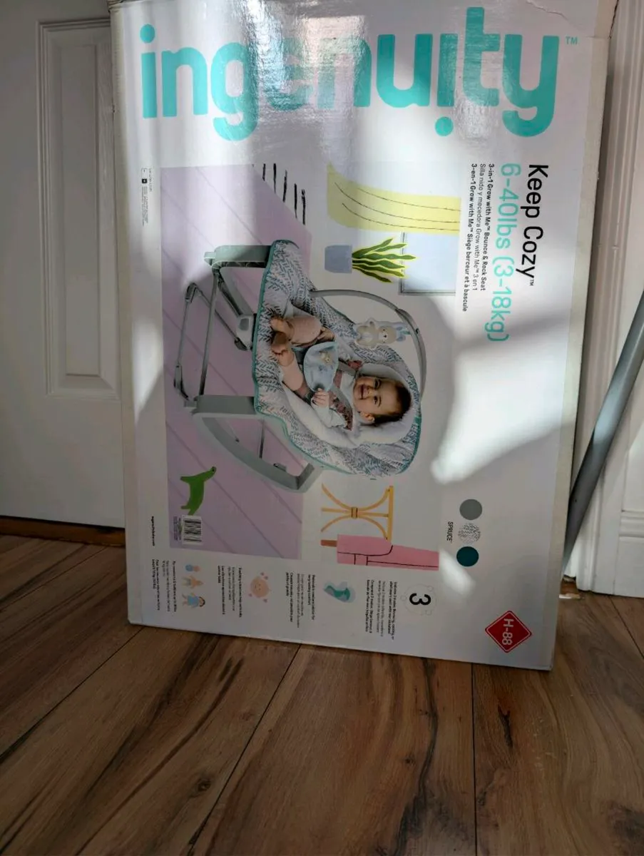 Ingenuity bounce and rock seat and baby bathtub - Image 1