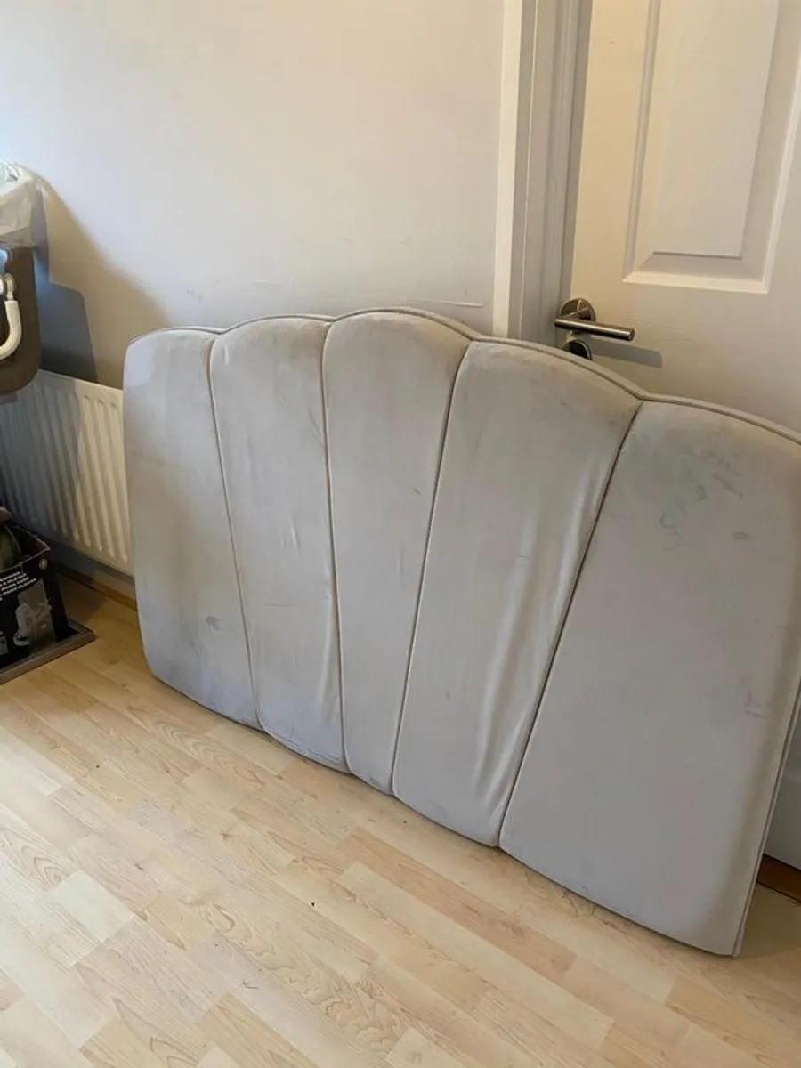 Silver Double bed headboard - Image 1