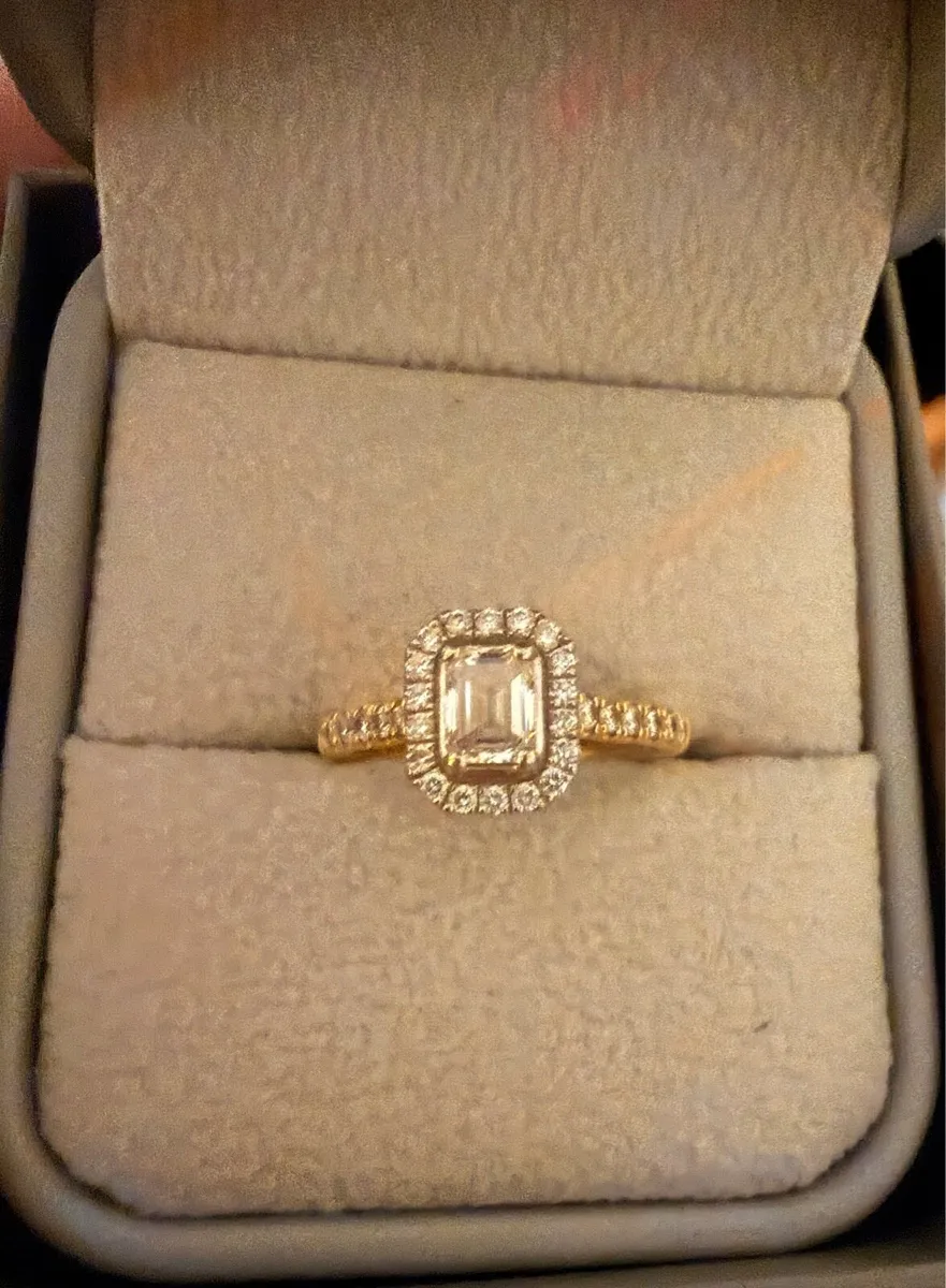 Genuine Diamond  Engagement Ring - Image 1