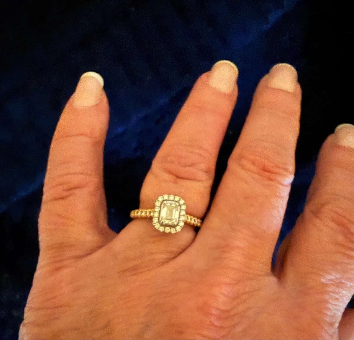 Genuine Diamond  Engagement Ring - Image 2