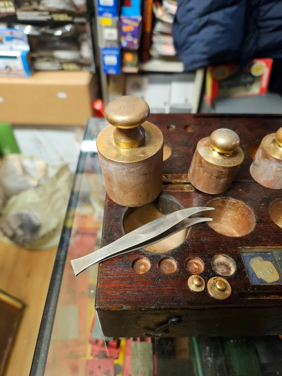 Vintage Antique Brass Weights Set - Image 2