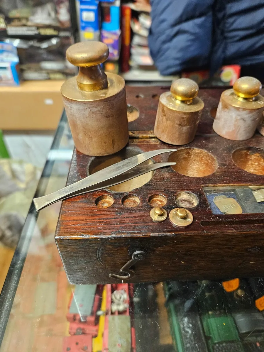 Vintage Antique Brass Weights Set - Image 3