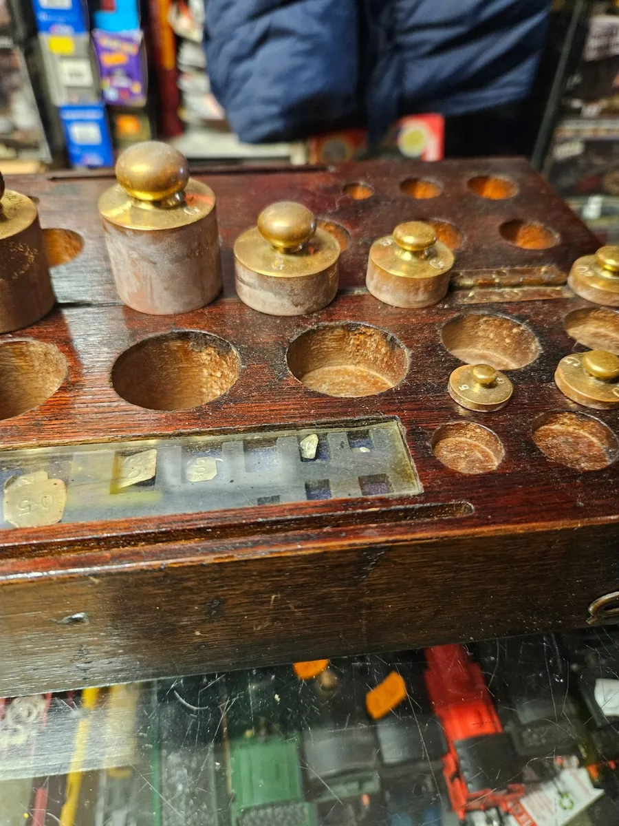 Vintage Antique Brass Weights Set - Image 4