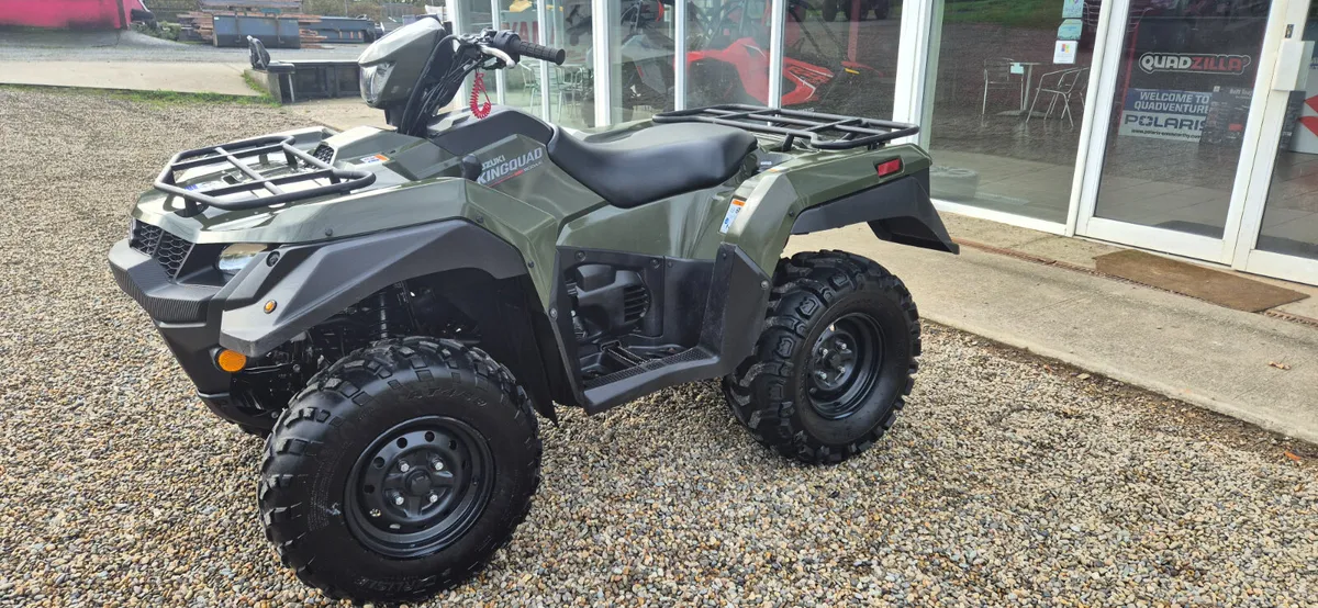 AS NEW CONDITION 2021 SUZUKI KING QUAD 500 STD - Image 3