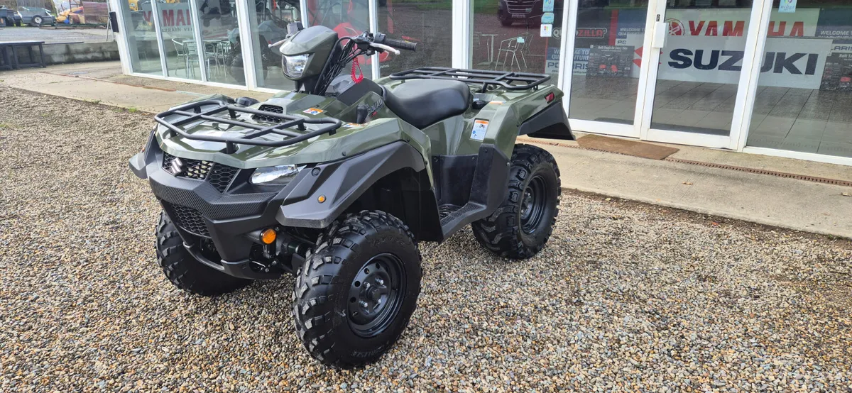 AS NEW CONDITION 2021 SUZUKI KING QUAD 500 STD - Image 4
