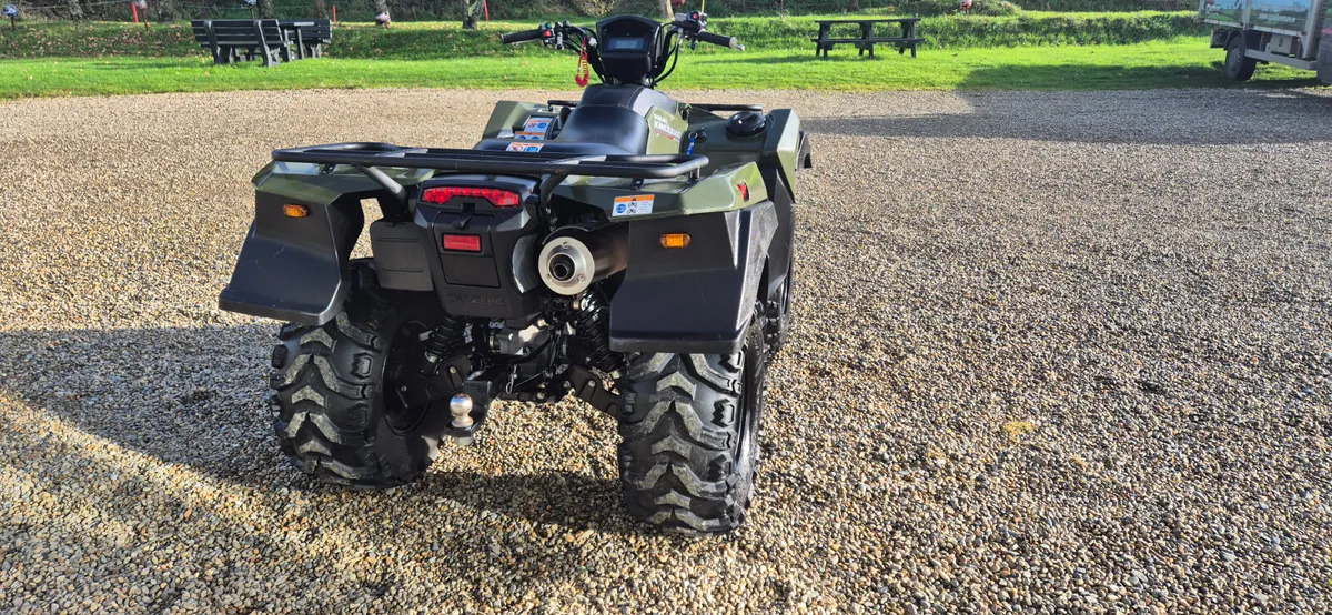 AS NEW CONDITION 2021 SUZUKI KING QUAD 500 STD - Image 2