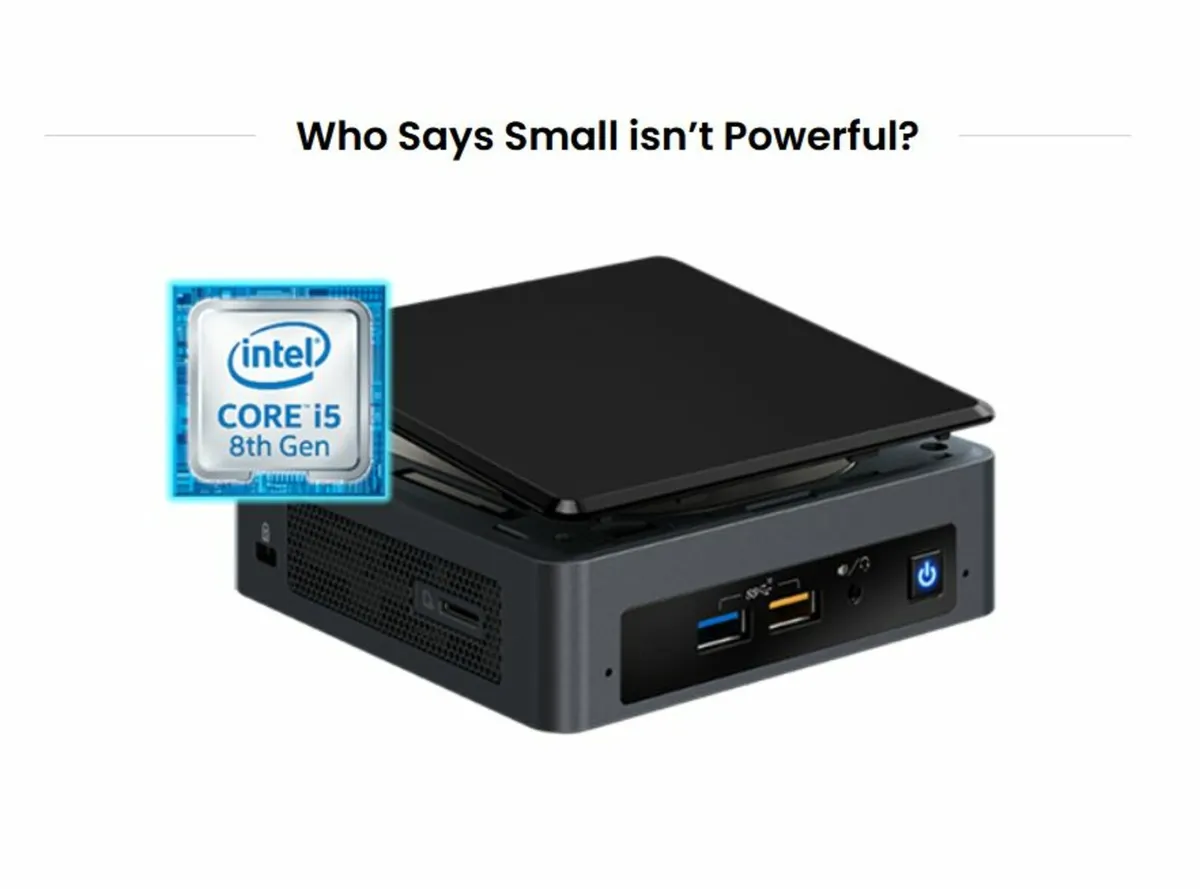 Intel NUC 8 Mini PC | Win 11, Core i5, 256GB/16GB - Image 1
