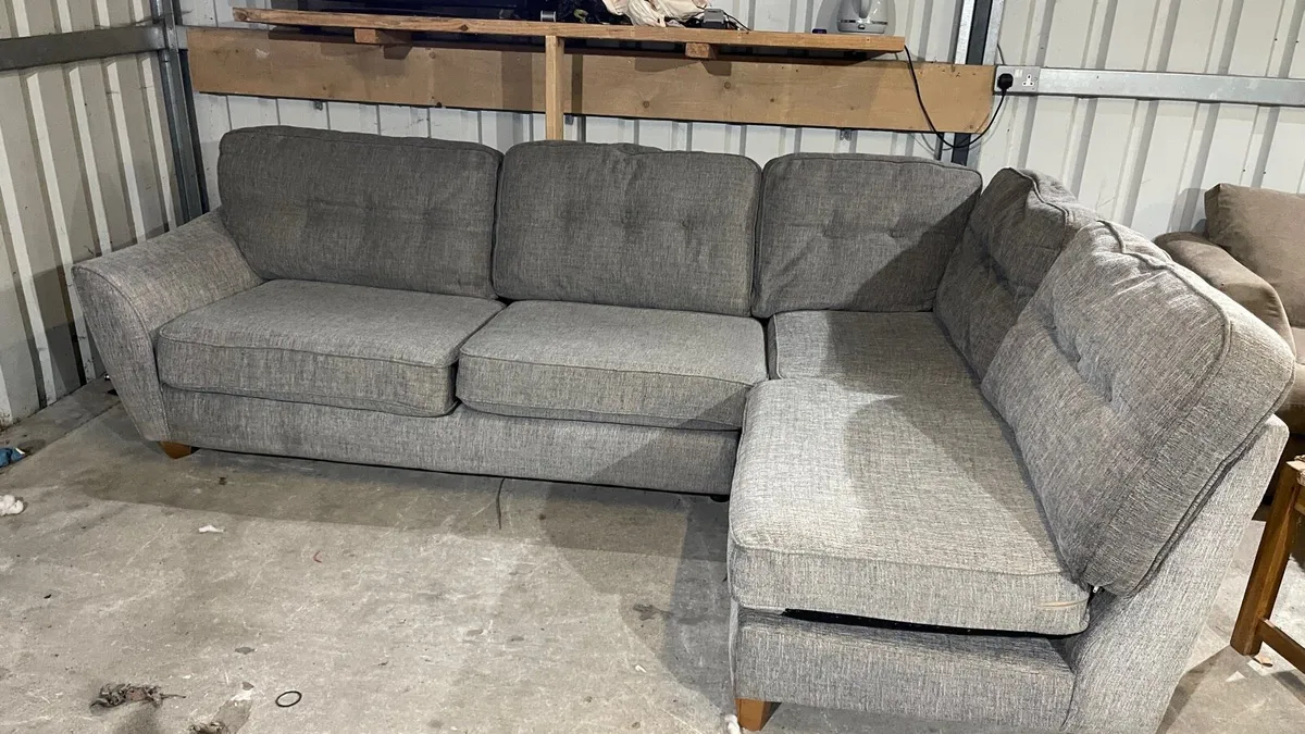 Corner sofa with ottoman - Image 2