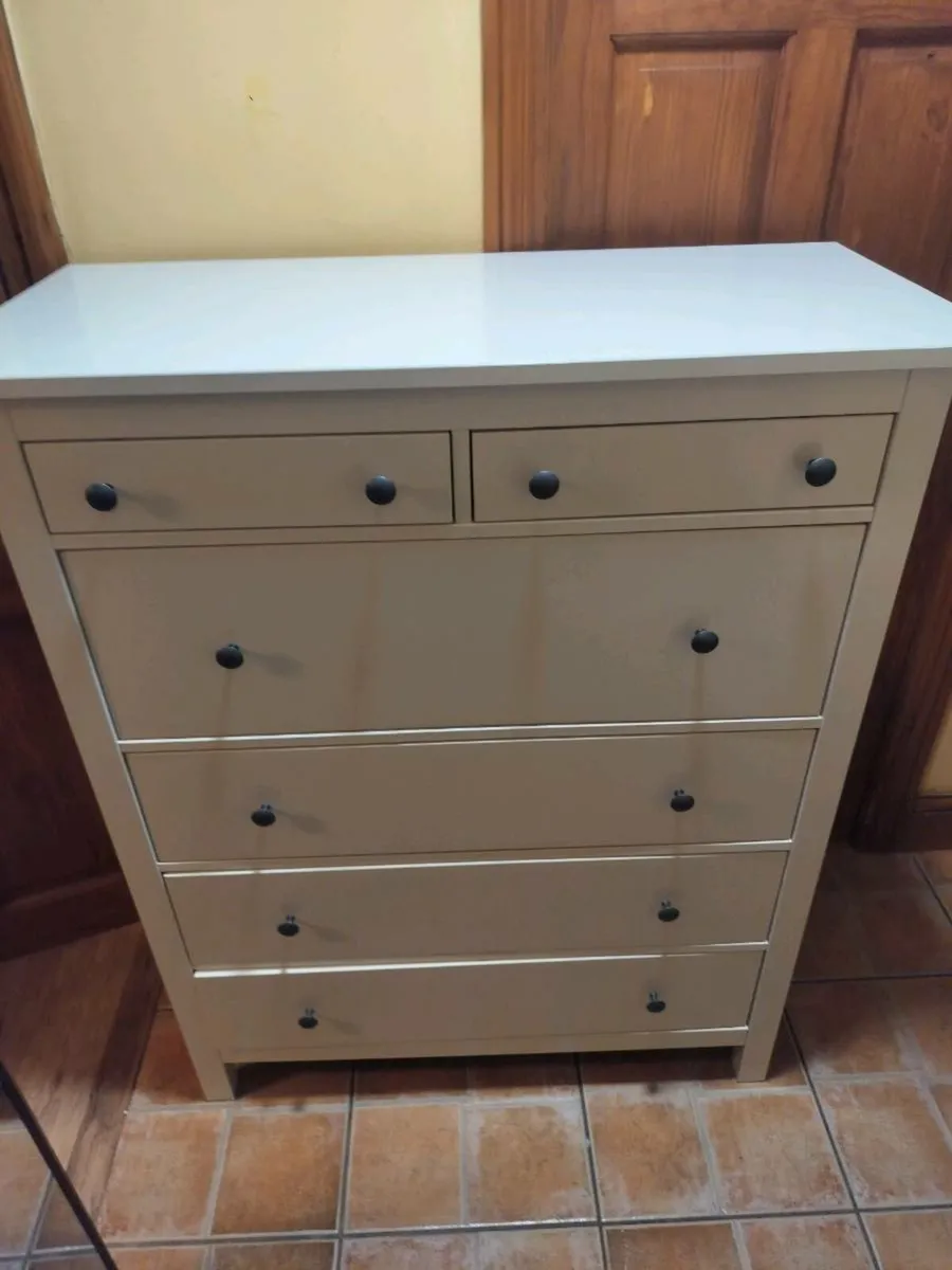 Chest of 6 drawers Hemnes white - Image 1