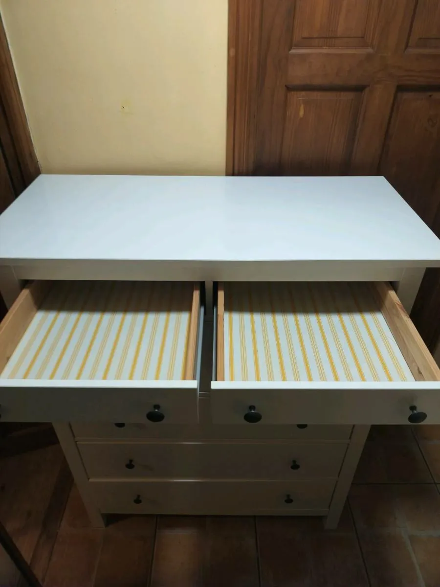 Chest of 6 drawers Hemnes white - Image 2