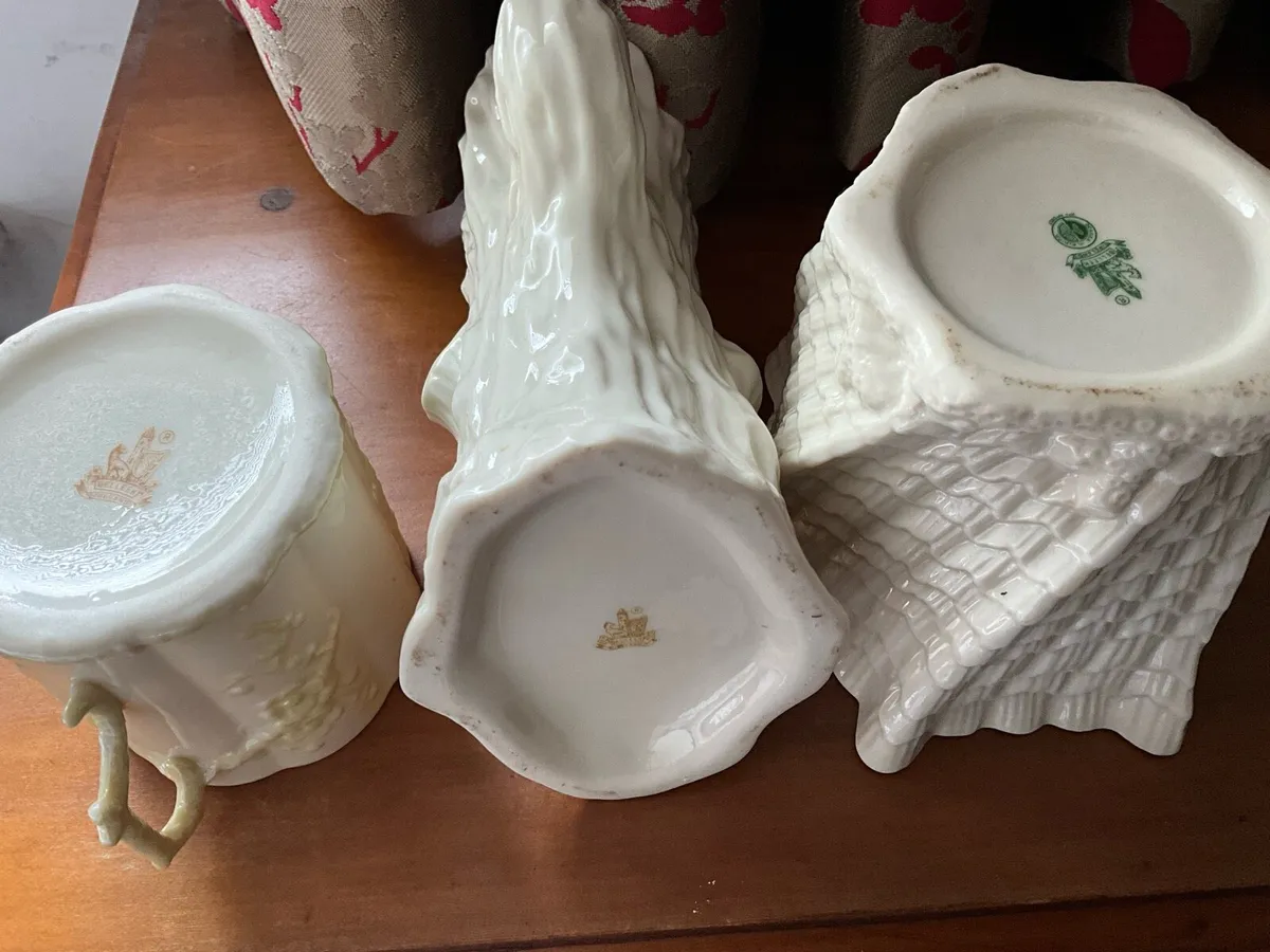3 Vintage Belleek Pieces - Image 3