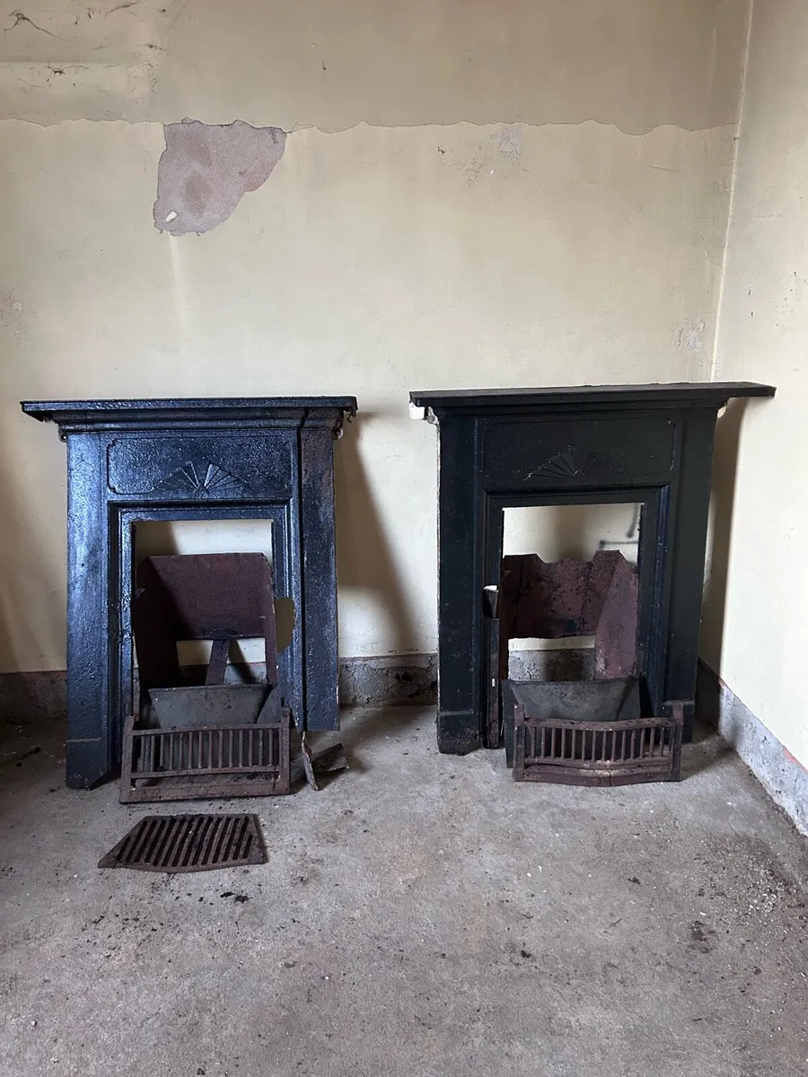 Cast iron fire place surrounds - Image 1