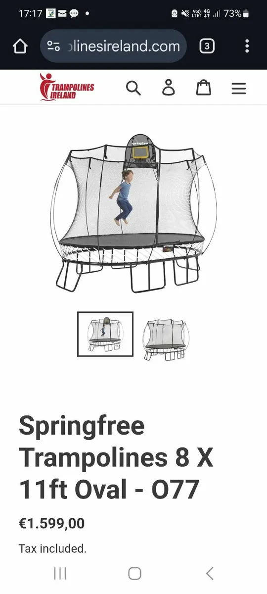 Springfree Oval Safest Premium Trampoline - Image 3