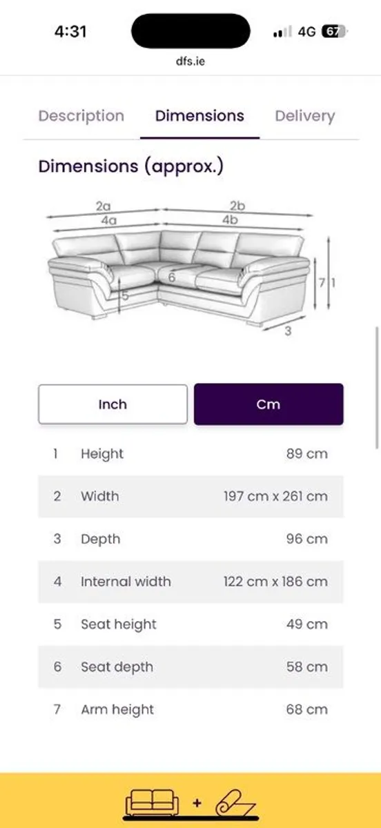 DFS Corner Sofa - Image 3