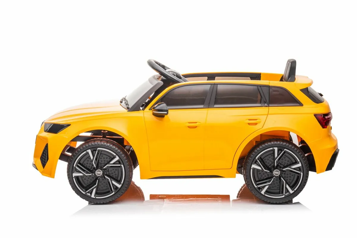 12V Audi RS 6 Ride on Kids Toy Yellow - Image 4