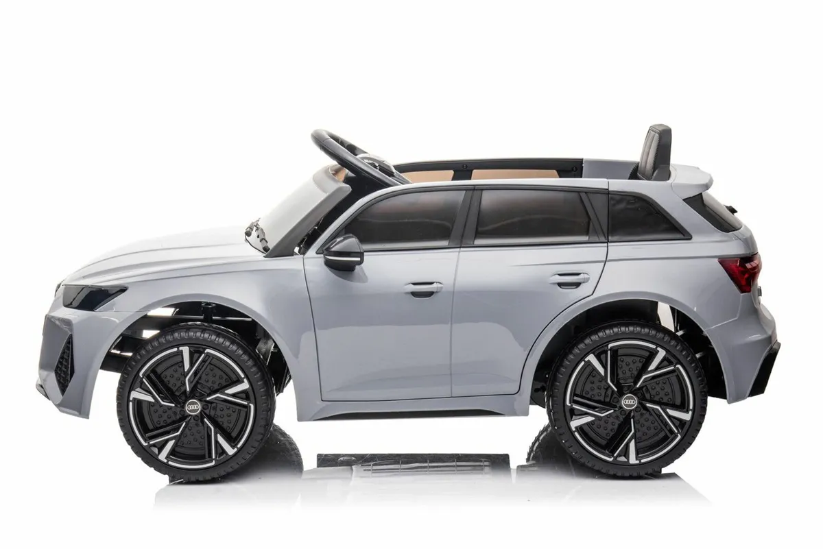 12V Audi RS 6 Ride on Kids Toy Gray - Image 4