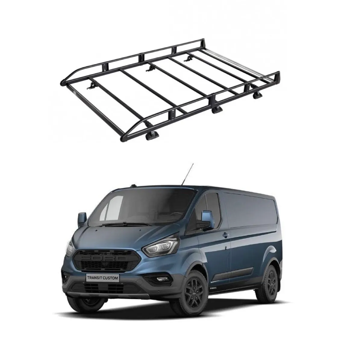 Ford Transit Custom Cruz Roof Rack 2013- SWB - Image 1