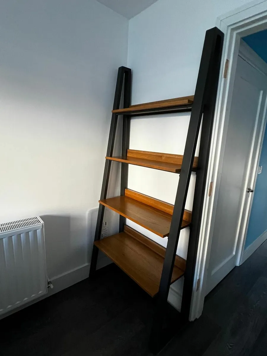 Indus Rustic Oak & Peppercorn Open Bookcase - Image 2