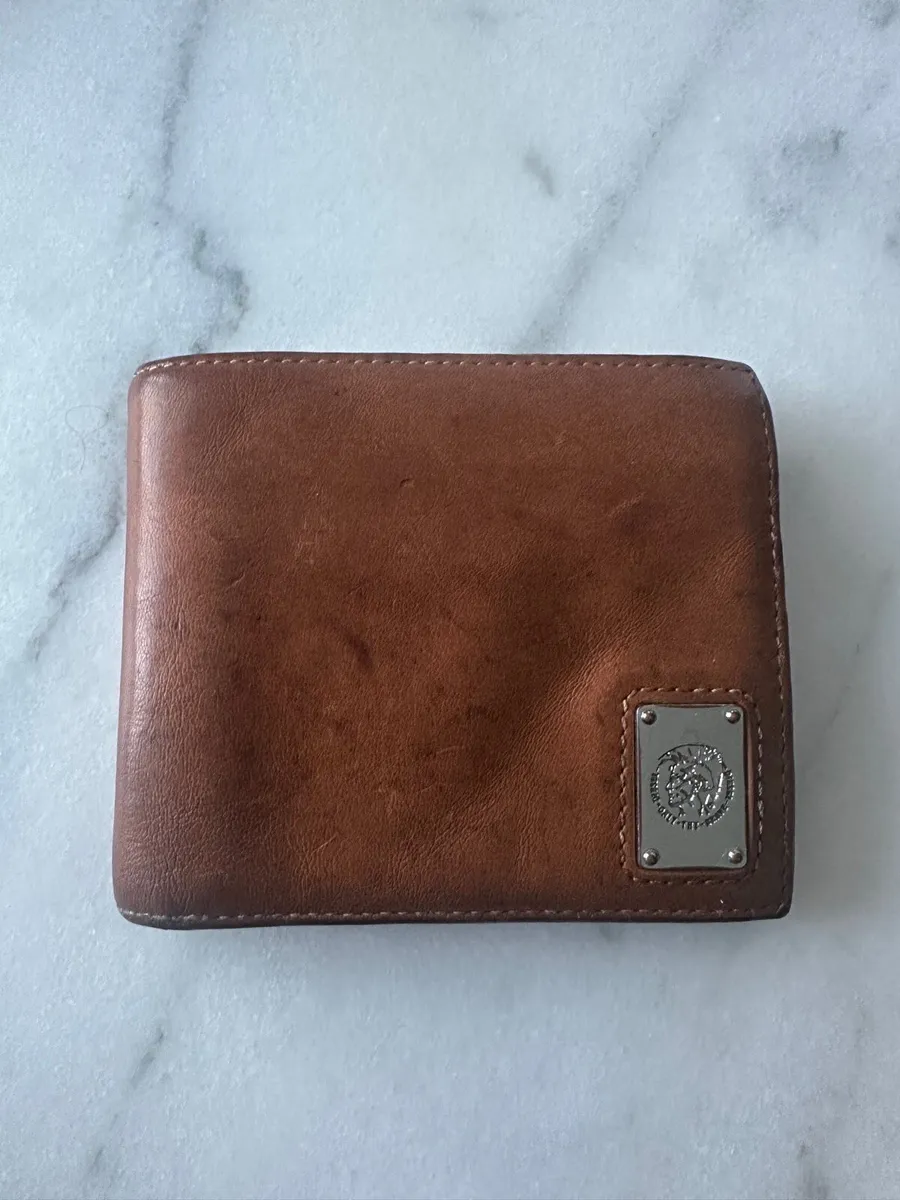 Men’s Genuine Leather Diesel Wallet - Image 1