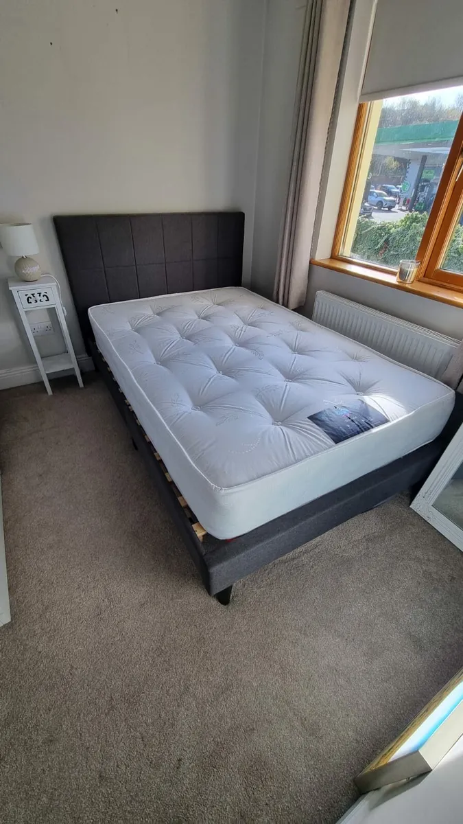 Small Double Bed with mattress - Image 1