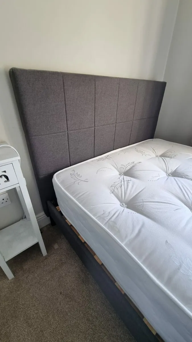 Small Double Bed with mattress - Image 2