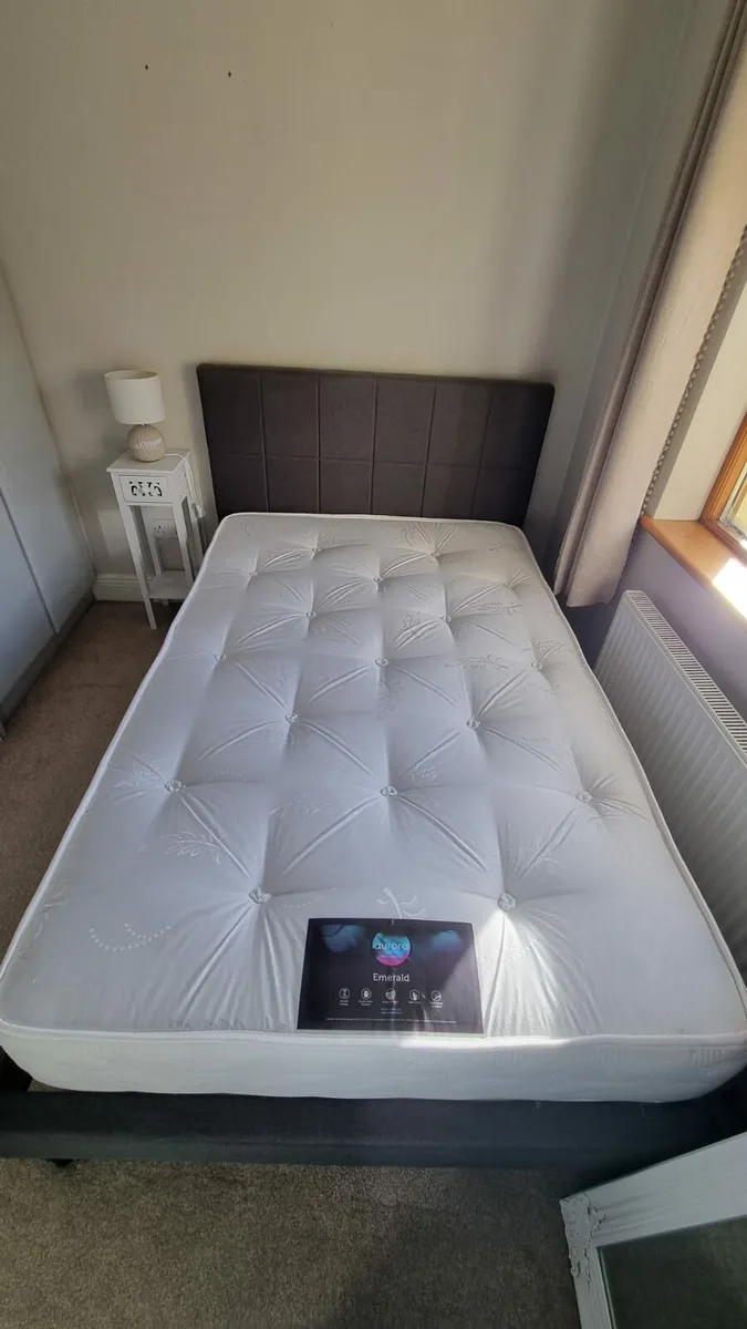 Small Double Bed with mattress - Image 3