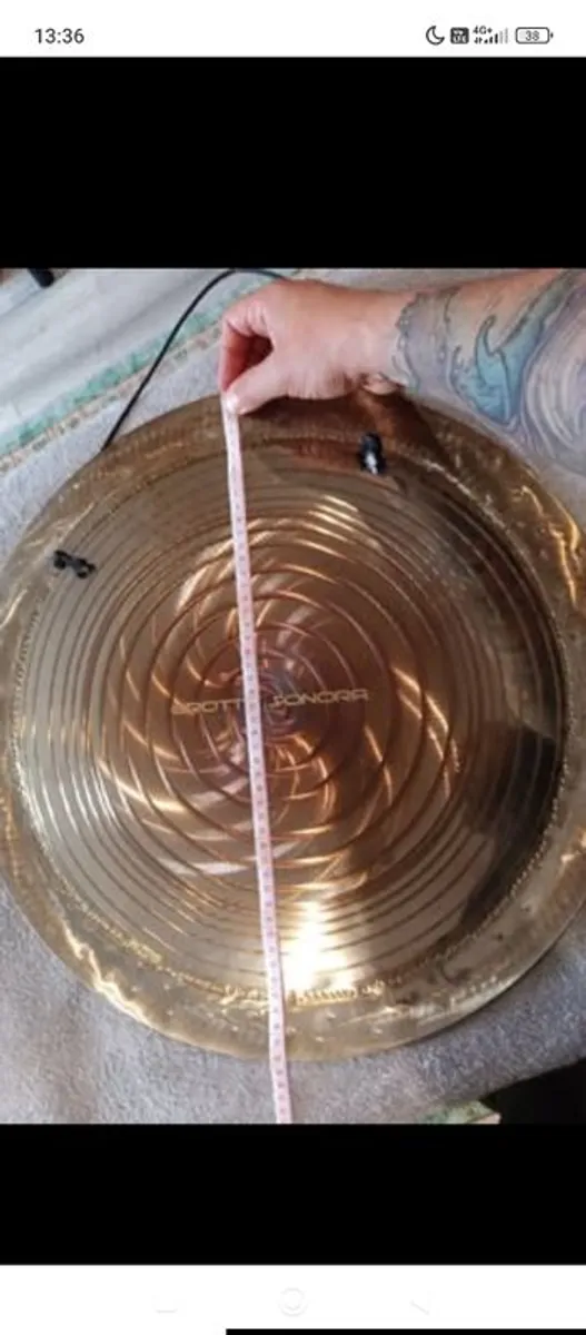 GONG Healing set of 3 2x 34 inch 65hz C2 + 1x 48cm Gong C3 130hz + 2x STANDS + 3x mallets - Image 4