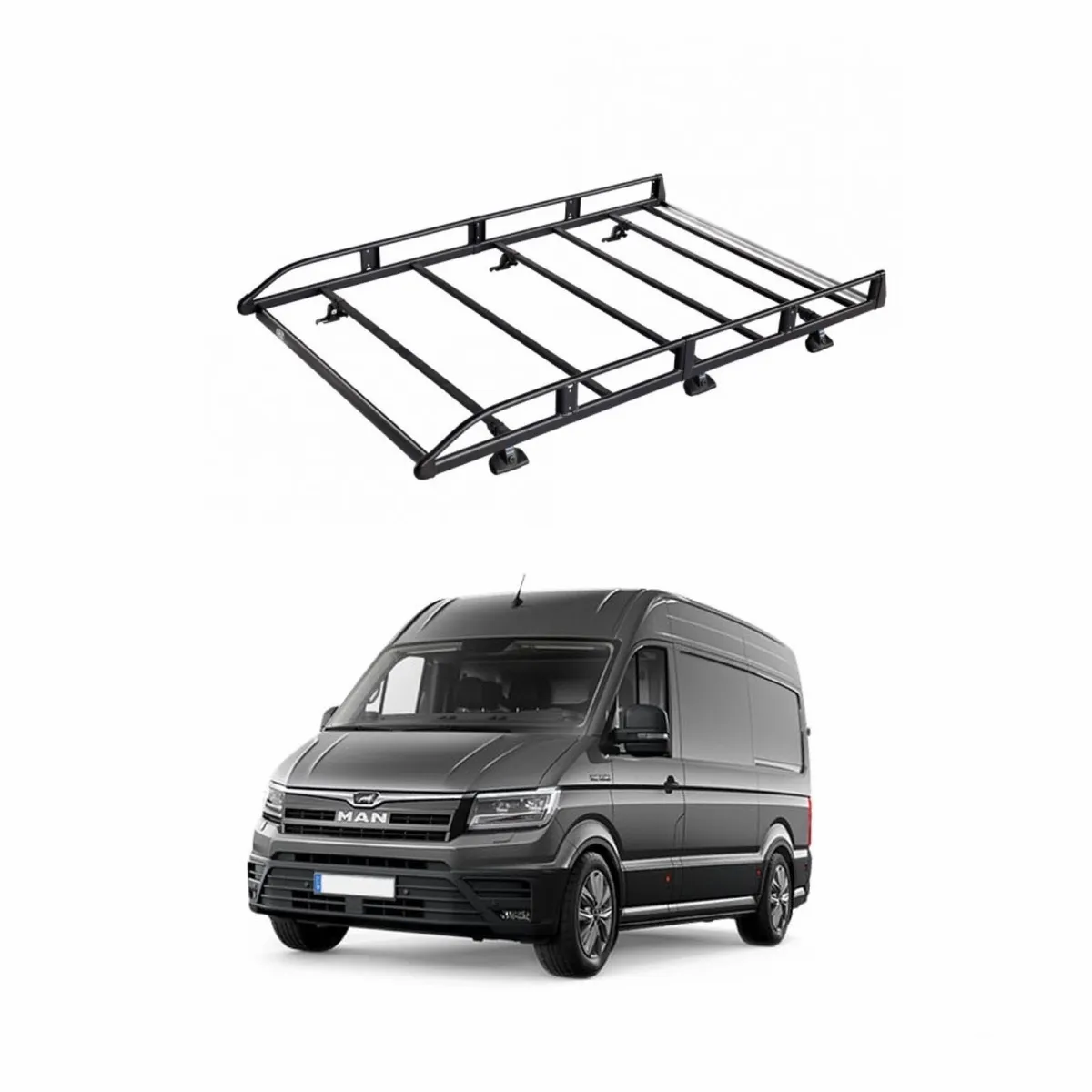 MAN TGE 2017- Roof Rack Kit L3 H2 - Image 1
