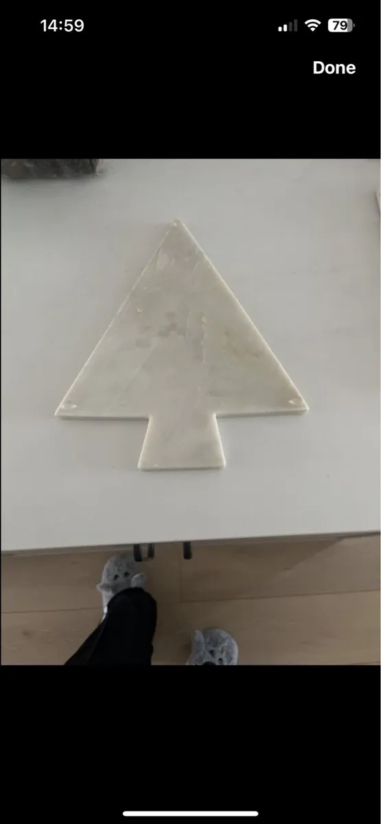 Christmas Tree Marble Serving Board - Brand New - Image 2