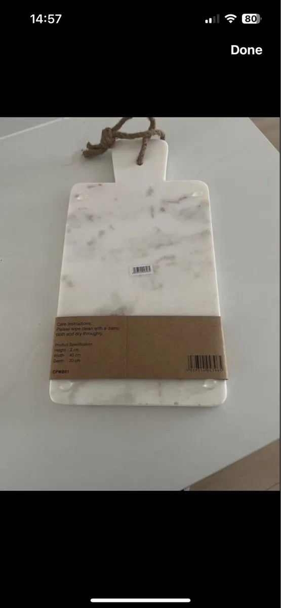 Marble Chopping Board - Brand New - Image 2